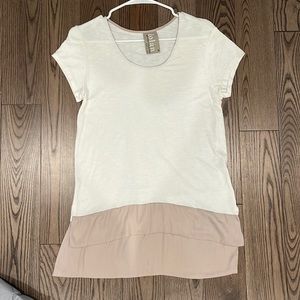 Anthropologie - Dolan Left Coast Collection - Cotton & satin t shirt - M